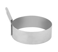 Baxnore Moule à œufs à crêpes en acier inoxydable, machine à anneaux d'œufs au plat ronds, outil non de cuisine pour le petit déjeuner, sandwich, cuisson des œufs ronds, crêpes, du (Grand 11cm/4,33
