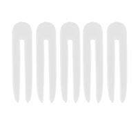 Baxnore Moule en Silicone en épingle à cheveux 5PCS Premium Élastique DIY Résine Cire Gummy Moules pour les Amateurs de Métier Réutilisable Brillant Facile Démoulage Silicone Matér