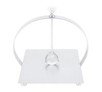 Baxnore Napkin Holder with Center Bar Iron Tabletop Napkin Dispenser with Arc Handle Space Saving Design for Kitchen Restaurant Hotel Cafe Home Dining (Argent)
