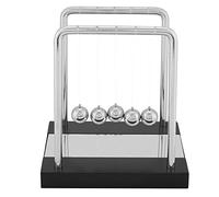 Baxnore Newtons Cradle Balance Balls Physique Science Bureau Pendule Éducatif Démontre L'élan Économie D'énergie pour Bureau Décor À La Maison Base en Bois Massif Boules en Métal C