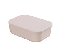 Baxnore Organisateur de bureau Boîte de rangement de bureau en plastique avec couvercle Contage d'organisateur de maquillage cosmétique empilable pour home dortoir de bureau durabl