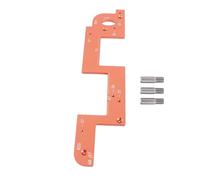 Baxnore Outil auxiliaire de rainurage ARC Gabarit de travail du bois professionnel pour le positionnement des fentes de porte d'armoire Conception antidérapante Construction en mét (6mm)