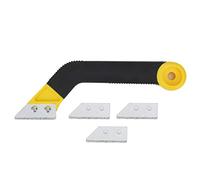 Baxnore Outil professionnel pour enlever les joints de scie à coulis, construction métallique en plastique robuste, revêtement diamant pour un retrait sans effort du coulis de carr