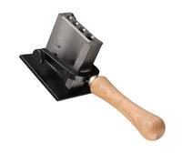 Baxnore Outils de fabrication de moules à rainure d'huile de lingot de bijoux réversibles professionnels pour le moulage d'or et d'argent avec poignée en bois conception détachable
