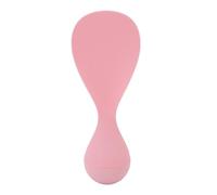 Baxnore Pagaie à riz en plastique antiadhésive, cuillère à riz sur pied, spatule pour cuisine, service, cuillère à riz réutilisable résistante à la chaleur 2,6 x 6,9 pouces (Rose)