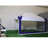 Baxnore Panneau de paroi latérale d'auvent Robuste avec fenêtre Transparente, Mur de Tente en PVC de 4 m de Long pour belvédère extérieur, Enceinte de Tente de fête, abri d'événeme