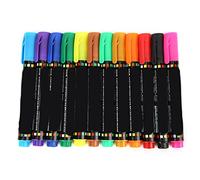 Baxnore Paquet de 12 marqueurs colorés pour tableau, séchage rapide, écriture lisse, stylos effaçables à sec pour présentations en salle de nsemble de marqueurs pour tabl