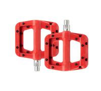 Baxnore Pédale de vélo Pédale de vélo de Montagne Plate-Forme de vélo Pédale élargie Antidérapante Installation Facile Construction en Fibre de Nylon métallique pour vélo 9/16 pouc (Rouge)