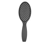 Baxnore Peigne de massage professionnel, brosse à cheveux à dents larges et creuses, manche antidérapant pour soulager le cuir chevelu et prévenir les points de pression. Usage dom (Noir - Ovale)