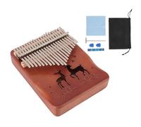 Baxnore Piano à pouce Kalimba à 21 touches, instrument de musique avec marteau d'accordage, sac de transport pour débutants, adultes, musiciens professionnels, bois de pêche, 7,2 x (Tapez 1)