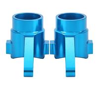 Baxnore Pièces de mise à niveau pour HSP 94762 1/8 échelle télécommande véhicule bleu 45mm x 26mm Paire de 2 Aluminium alliage moyeu de direction transporteur Durable CNC usiné RC