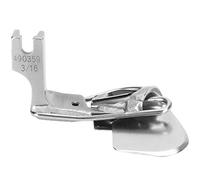 Baxnore Pied-de-biche roulé ourleur accessoires de machine à coudre en acier inoxydable Durable 3 pied d'ourlet pliant pour machines à coudre industrielles à aiguille unique 490359 (3/16)