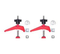 Baxnore Pince de serrage pour plaque de presse à bois, fixation de table en T, support de goulotte en alliage d'aluminium, solution de serrage robuste de qualité professionnelle po