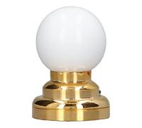 Baxnore Plafonnier Miniature à LED alimenté par Batterie à l'échelle 1/12 avec Base en métal, éclairage Rond pour Maison de poupée et Meubles Miniatures