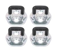 Baxnore Plaque de gâche de serrure de porte 4 pièces en métal anti-rayures pour Elgrand Skyline 200 SX S14 Pulsar N15 8057070N00 OEM remplacement avant arrière droite gauche