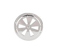 Baxnore Plaque de Ventilation de Cabine en Acier Inoxydable de qualité Marine, Couvercle d'aération Rond avec Bouton latéral pour Bateau, Yacht, Camping-Car, Plaque branchiale d'aé (4 po)