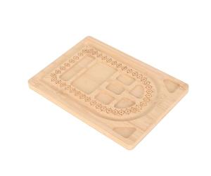 Baxnore Plateau de création de bijoux en bois résistant, avec repères de positionnement, idéal pour la fabrication de bracelets, colliers et boucles d'oreilles. 19,5 x 14 cm.