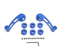 Baxnore Poignée de fenêtre en alliage durable Enrouleur de manivelle Fonctionnement fluide Style classique Installation facile pour voitures anciennes Véhicules classiques Paquet d (Bleue)