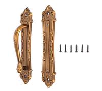 Baxnore Poignées de porte de grange coulissantes de qualité supérieure, poignées double face robustes, kit de quincaillerie de montage en pour porte de placard, bibliothèque, fini