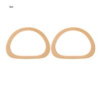 Baxnore Poignées de sac en bois massif en 2 pièces, poignées de remplacement à main avec fente de portefeuille, accessoires de sac à main à ponds lisses pour artisanat upcycling