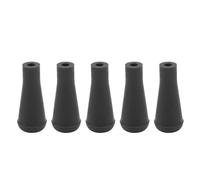 Baxnore Pointes de flèche en Caoutchouc 5 pièces Pointe émoussée Souple de 6 mm Pointes de flèche de tir à l'arc pour équipement d'entraînement sûr et Durable pour flèches en Carbo (Noire)