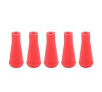 Baxnore Pointes de flèche en Caoutchouc 5 pièces Pointe émoussée Souple de 6 mm Pointes de flèche de tir à l'arc pour équipement d'entraînement sûr et Durable pour flèches en Carbo (Rouge)