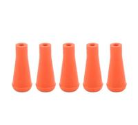 Baxnore Pointes de flèche en Caoutchouc 5 pièces Pointe émoussée Souple de 6 mm Pointes de flèche de tir à l'arc pour équipement d'entraînement sûr et Durable pour flèches en Carbo (Orange)