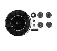 Baxnore Pompe de fontaine flottante à énergie solaire, pulvérisation d'eau automatique avec plusieurs buses pour jardin, étang, bain d'oiseaux, décoration extérieure, caractéristiq