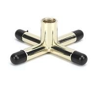Baxnore Pool Pool Bridge Head Metal Slip on Billiars Accessoires Processus d'électroples en fer durable pour une précision améliorée ajustement pour la plupart des indices de pisc (Imitation Copper