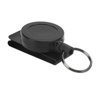 Baxnore Porte-clés escamotable corde télescopique ceinture Clip titulaire Anti perdre porte-clés Tirez fil d'acier Durable pour les femmes de ménage Mécanique Hôtel Personnel A