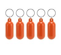 Baxnore Porte-clés flottants, Plastique en Plastique Flottant en Plastique, Poids de capacité de Charge, Porte-clés de Plage avec Anneau en Acier Inoxydable pour la pêche au Kayak de (Orange)