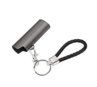 Baxnore Porte-clés Porte-Briquet avec Pince à Ressort en Alliage d'aluminium, étui à Briquet Portable, Porte-clés pour Camping en Plein air, randonnée, Accessoires de Voyage (Gris)