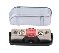 Baxnore Porte-fusible Audio stéréo unidirectionnel AGU Bloc de Distribution de boîte à fusibles avec Circuit de Protection pour Voiture Bateau RV Plastique placage en Alliage de zi (Rouge 150A)