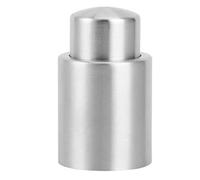 Baxnore Premium Stainless Steel Wine Bottle Stopper Vacuum Sealer Leak Proof Preserver for Wine Champagne Restaurants Silver 37g to 80g (L)