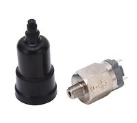 Baxnore Pressostat à membrane en acier inoxydable et caoutchouc, interrupteur de contrôle de pression pneumatique réglable pour systèmes d'eau à air comprimé avec filetage de 25 po