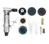 Baxnore Professional Pneumatic Engraving Machine 90 Degree Bend Angle High Speed Grinder with Emery Disc for Metal Wood Rubber Polishing AG 315BS (Connecteur UE)