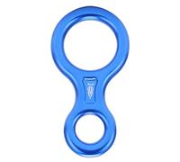 Baxnore Professionnel de Sauvetage Figure 8 Descendeur 35KN Heavy Duty Léger en Alliage D'aluminium Dispositif de Rappel pour l'escalade Spéléologie Sauvetage Bleu 5,6 Pouc