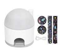 Baxnore Projecteur d'étoiles Galaxy Light Rotation à 360 degrés avec haut-parleur Projecteur de veilleuse pour adultes Chambre à coucher Chambre d'enfant Décoration de fête Lampe n (Blanche)
