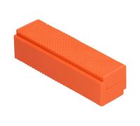 Baxnore Protecteurs de mâchoires d'étau robustes, 2 pièces, ABS, rainure en V, couvertures de mâchoires d'étau pour le travail du bois, les métaux et les projets de bricolage, Oran (4,5 pouces)