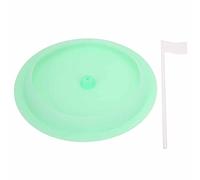 Baxnore Putter Golf Practice Silicone Disc Hole Posts Tobin Tobin Indoor Outdoor Training Tool with Plastic Target Flag for Home Office Use Green White 16cm