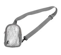 Baxnore PVC Sac à bandoulière Transparent, Sac à bandoulière PVC Clair, Sac d'épaule de Grande capacité, Sac d'épaule Transparent Femmes étanche pour Voyager (Gris)