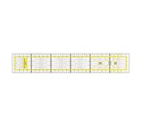 Baxnore Quilting règle acrylique haute précision 5x30cm jaune tissu Quilting règle tissu coupe règle pour la maison bricolage couture Quilters et tailleurs
