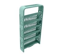 Baxnore Rack de Stockage en Plastique à 5 Niveaux, étagère d'organisateur de Livre réglable pour Le Bureau à Domicile, bibliothèque Debout au Sol avec séparateurs Amovibles, 70,6 x 36,7 x (Vert)