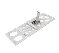 Baxnore Rail de guidage de scie circulaire à angle droit, alliage d'aluminium professionnel, acier inoxydable, angle de 90 degrés, guide de piste d'arrêt pour les projets de menuis