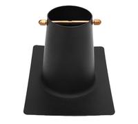 Baxnore Rain Chain Gutter Adapter Black Powder Coated Aluminum Downspout Connector for Secure Water Drainage Outdoor Home Improvement Durable Weatherproof Installation Tool 5.1 x 3