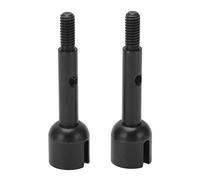 Baxnore RC Axe de Roue Arrière En Métal Heavy Duty Réduire Friction Arrière Drive Tasse pour ZD Racing 7505 1/10 RC Desert Voiture Noir Fer 40x10mm 2pcs