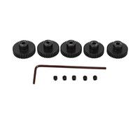 Baxnore Rc Pigion Motor Gear Set High Durness Precision CR MO ALLOY 38T 39T 40T 41T 42T DÉTES POUR 1/10 RC MODÈLE RC CAR 3,175 mm Accessoire d'arbre avec clé et vis