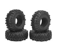 Baxnore RC Pneus Rubber 110 mm Pneus noirs résistants à la poignée élevée durable au large des accessoires de voiture RC Crawler pour MN999 4PCS