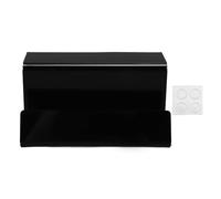 Baxnore Record Stand Acrylic Holder Rack Retro Albums Turntables Decoration for Lovers (Noir)