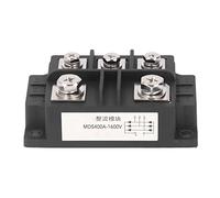 Baxnore Redresseur de Pont à 5 bornes 1600 V, Module redresseur Haute Puissance 400 A pour Rectification Pleine Onde triphasée, Structure soudée Durable et Portable.